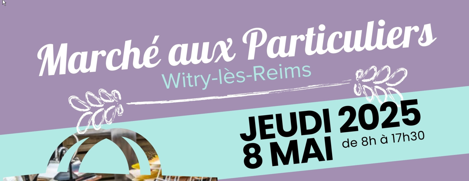 Marché aux particuliers.